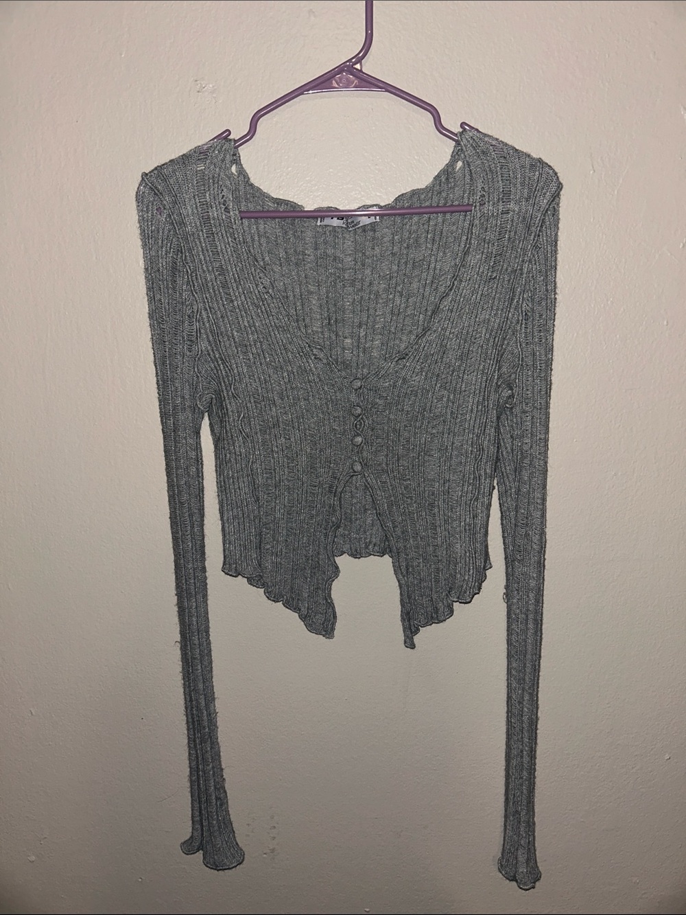 Cropped light weight sweater